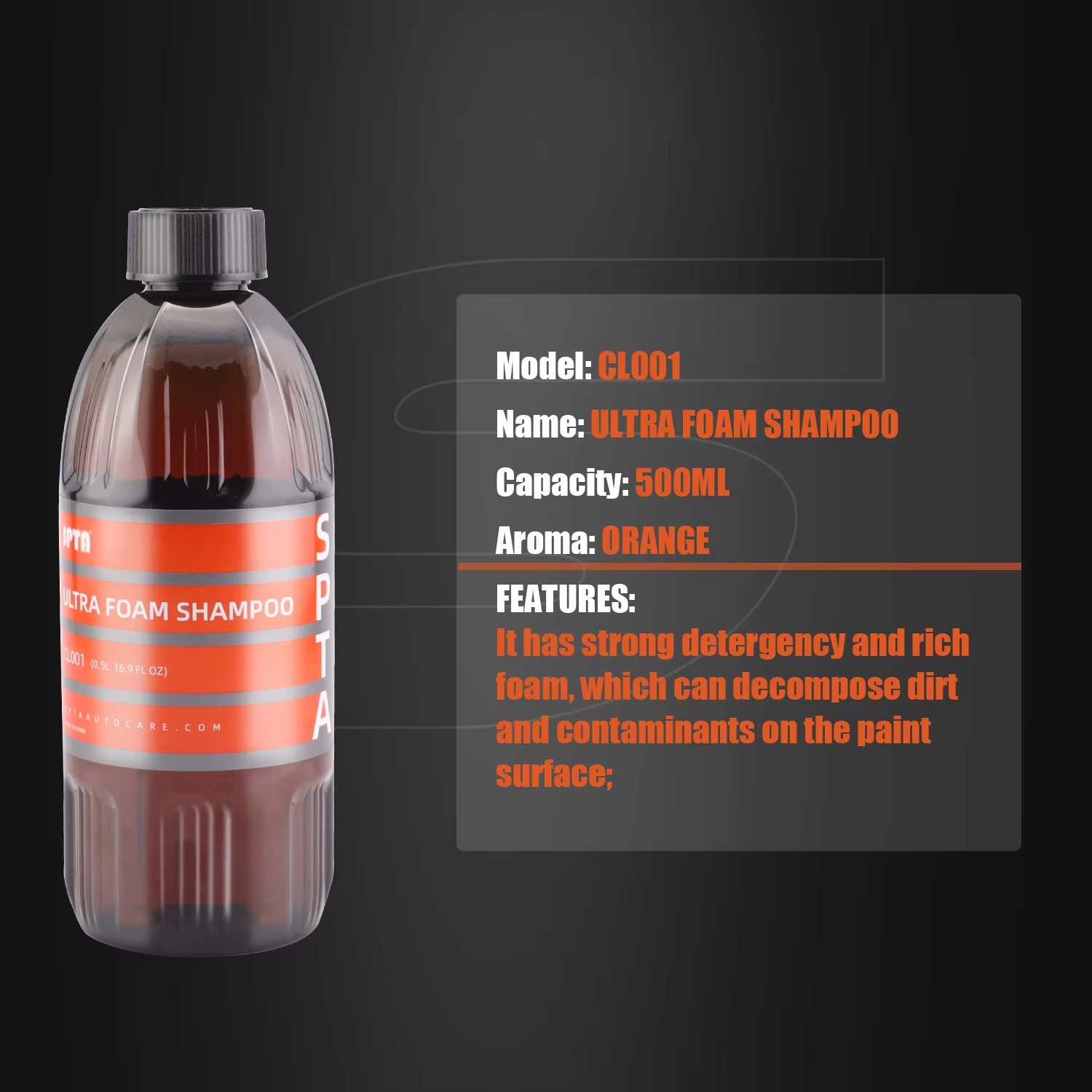 SPTA Ultra Foam Shampoo (16 Oz - огляд і ціна Car Shampoo Ph